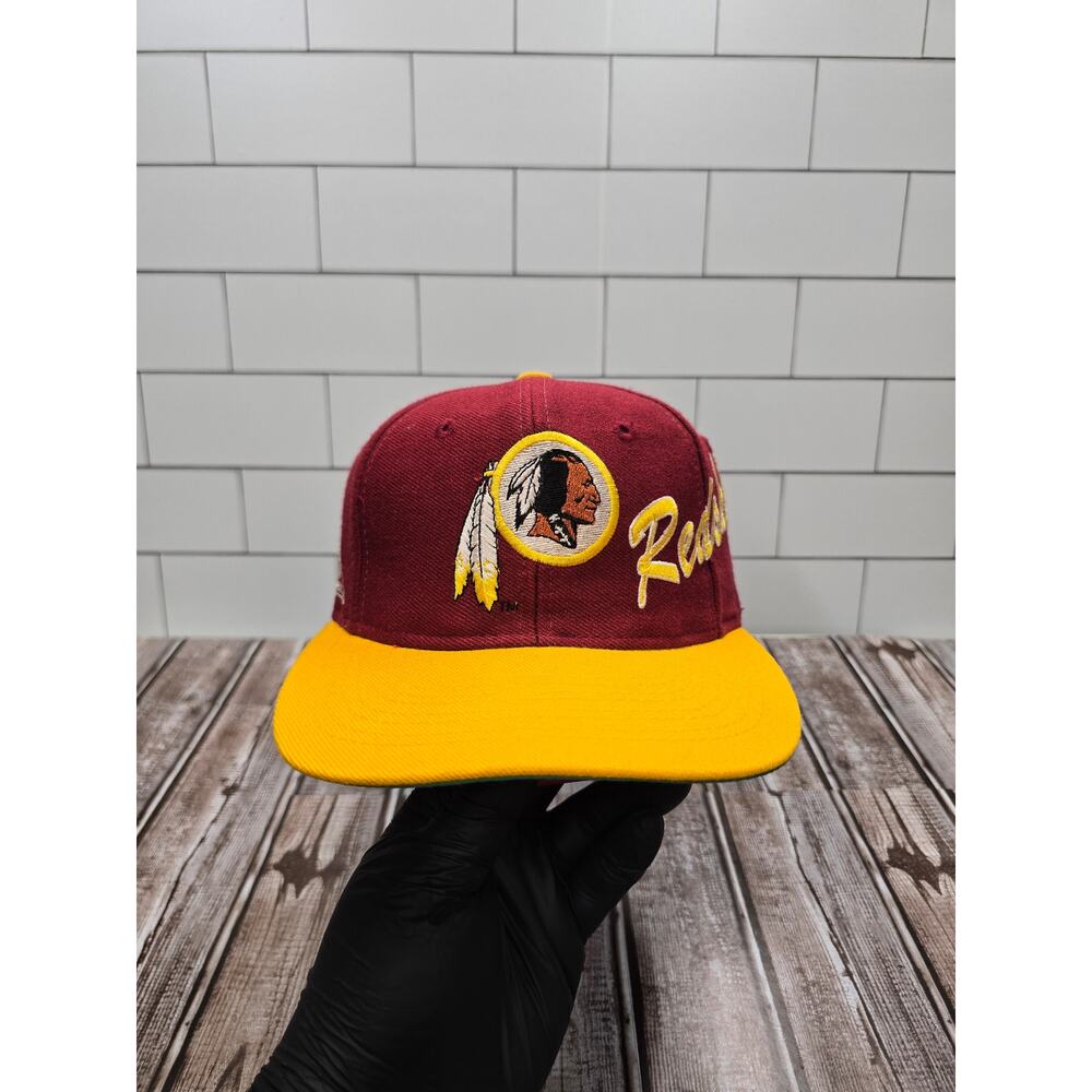 Apex Washington Redskins Vintage Spell Out Adjustable Wool Blend Snapback Hat